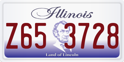 IL license plate Z653728