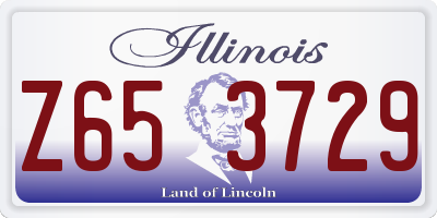 IL license plate Z653729
