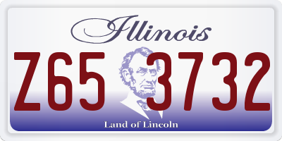 IL license plate Z653732