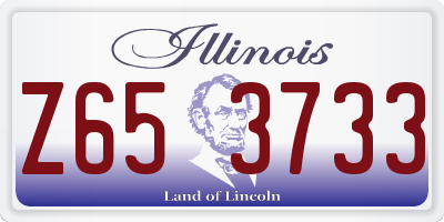 IL license plate Z653733