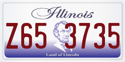 IL license plate Z653735