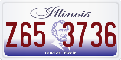 IL license plate Z653736