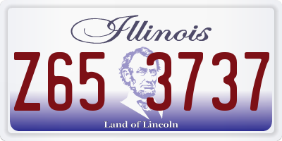 IL license plate Z653737