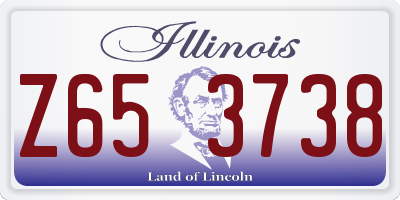 IL license plate Z653738