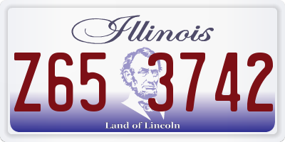 IL license plate Z653742