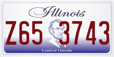IL license plate Z653743
