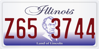 IL license plate Z653744
