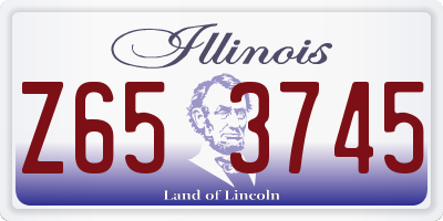 IL license plate Z653745