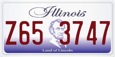 IL license plate Z653747