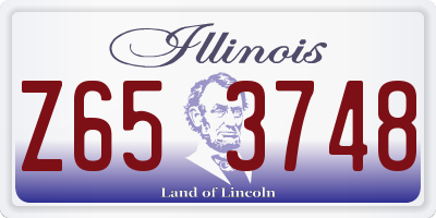 IL license plate Z653748
