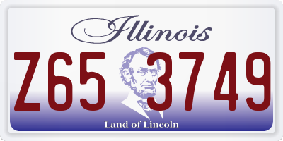 IL license plate Z653749
