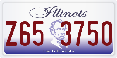 IL license plate Z653750