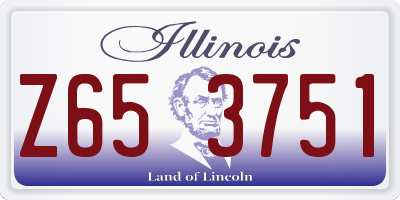 IL license plate Z653751