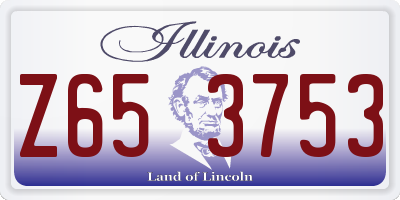 IL license plate Z653753