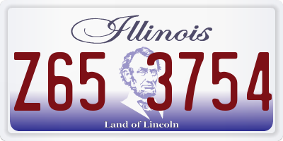 IL license plate Z653754
