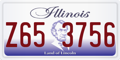 IL license plate Z653756