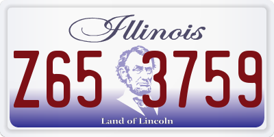 IL license plate Z653759