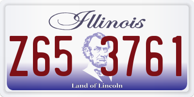 IL license plate Z653761