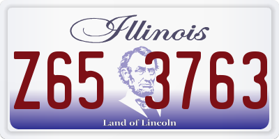 IL license plate Z653763