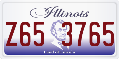 IL license plate Z653765