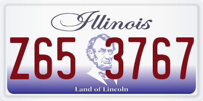 IL license plate Z653767