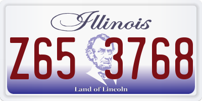 IL license plate Z653768