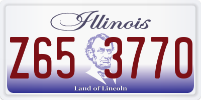 IL license plate Z653770