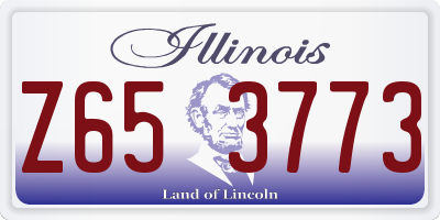 IL license plate Z653773