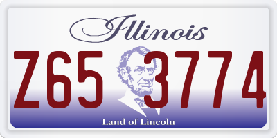 IL license plate Z653774