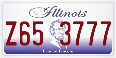 IL license plate Z653777
