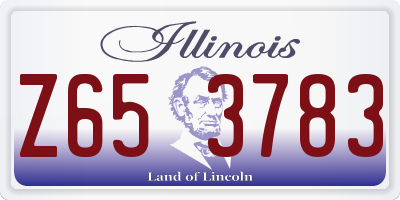 IL license plate Z653783
