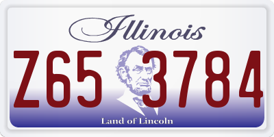 IL license plate Z653784