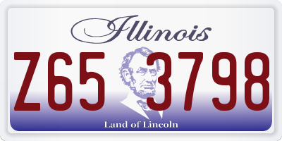 IL license plate Z653798