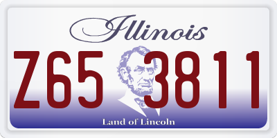 IL license plate Z653811