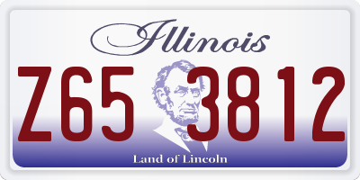 IL license plate Z653812