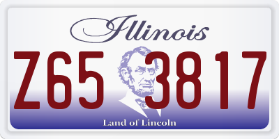 IL license plate Z653817