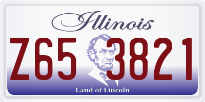 IL license plate Z653821