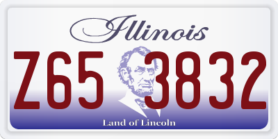 IL license plate Z653832
