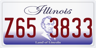 IL license plate Z653833