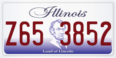 IL license plate Z653852