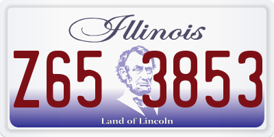 IL license plate Z653853