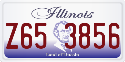 IL license plate Z653856