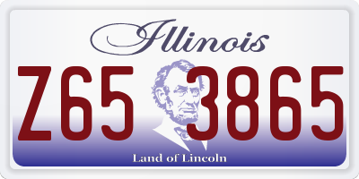 IL license plate Z653865