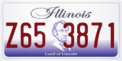 IL license plate Z653871