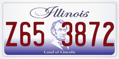 IL license plate Z653872