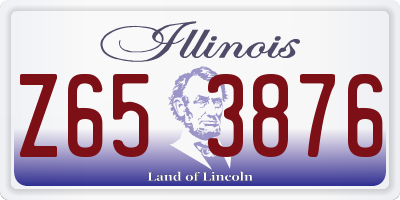 IL license plate Z653876