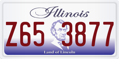 IL license plate Z653877