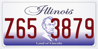 IL license plate Z653879