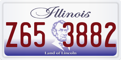IL license plate Z653882