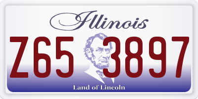 IL license plate Z653897